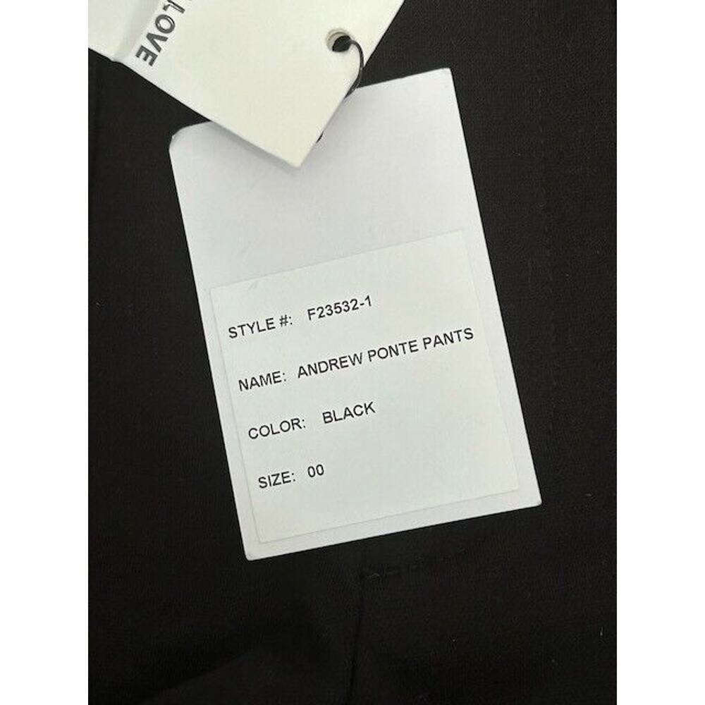 Generation Love Andrew Ponte‎ Pants Flared Legs Pearl Buttons Trousers Black 00 - Picture 9 of 12